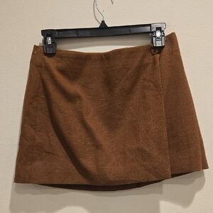 Astr Brown Mini Skirt